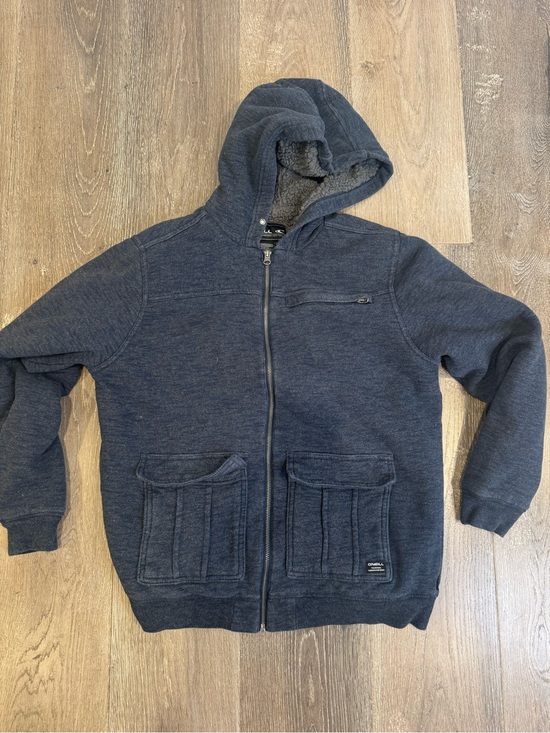 O'Neill Other - O'Neill Navy Blue Sherpa-Lined Hoodie Jacket CB
